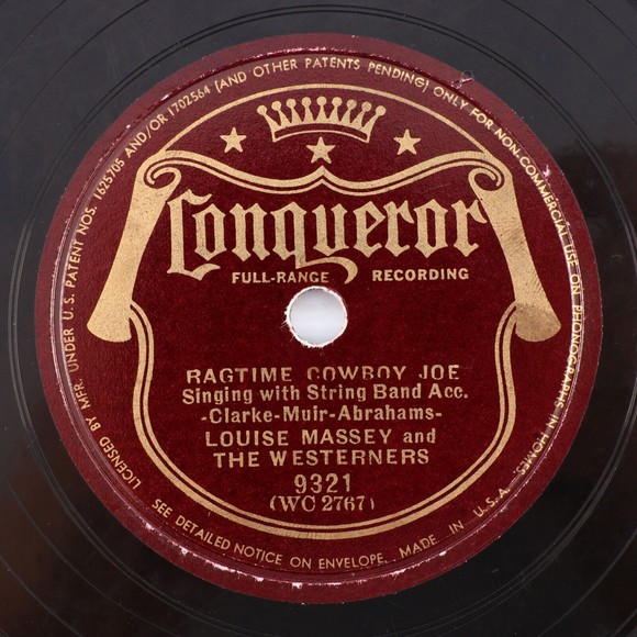 Louise Massey & The Westerners, I Only Want A Buddy/Ragtime Cowboy 78 rpm Record - Picture 4 of 6